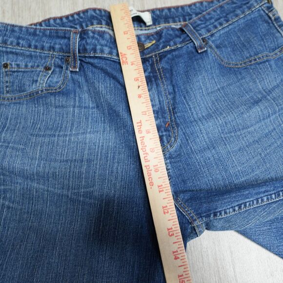 Y2K Levis Signature Mid Rise Bootcut Misses Size 16 M Stretch Denim Blue 36x31 - Picture 7 of 10